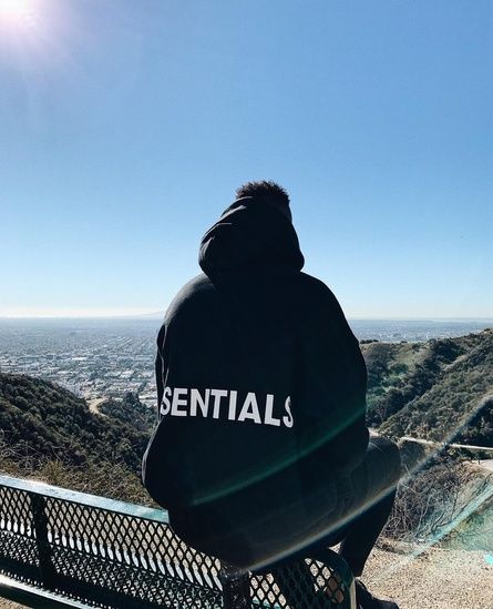 FOG ESSENTIALS #FOG #FEAROFGOD #OOTDMEN #ShopStyle #MyShopStyle #LooksChallenge #ContributingEditor #TrendToWatch #Mens Hoodie Ootd, Runyon Canyon, Fog Essentials, Aesthetic Hoodies, Skater Vibes, Essentials Hoodie, Patio Deck Designs, Street Style Aesthetic, Europe Aesthetic