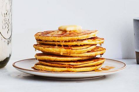 Big-Batch Pancake and Waffle Mix recipe | Epicurious.com Freezable Breakfast Burritos, Waffle Mix Recipes, Freezable Breakfast, Slow Cooker Oatmeal, Pancake Mix Recipe, Savory Pancakes, Waffle Mix, Pancake Mix, Make Ahead Breakfast