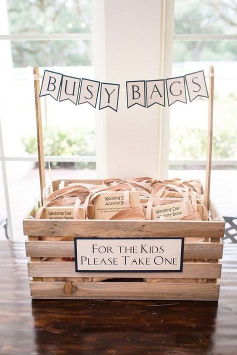 Fun Ways To Entertain The Kids At Your Wedding Reception | Weddingbells Wedding Reception Favors, Creative Wedding Favors, Inexpensive Wedding Favors, Rustic Wedding Decorations, Edible Wedding Favors, Budget Friendly Wedding, Wedding Activities, Wedding Favors Cheap, Busy Bags