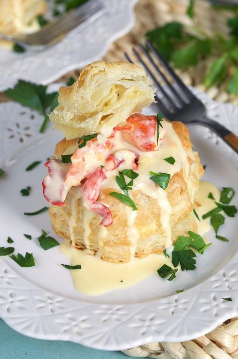 Indulge in a classic culinary experience with our Timeless Lobster Newburg Delight. This elegant dish combines succulent lobster with a rich, creamy sauce, perfectly seasoned to enhance its delicate flavors. Whether you're hosting a sophisticated dinner party or treating yourself to a gourmet meal at home, this recipe promises to impress with its luxurious taste and beautiful presentation. Embrace the art of fine dining and savor every bite of this exquisite seafood masterpiece. Lobster Newburg, Lobster Dishes, Fall Menu, Fine Dining Recipes, Seafood Appetizers, Treating Yourself, Creamy Sauce, Seafood Dishes, Dinner Menu