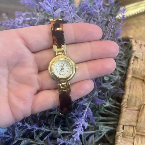 Gold tone watch with brown tortoise shell... - Depop Women's Watch, Christmas Wishes, Tortoise Shell, Accessories Watches, Tortoise, Womens Watches, Women's Accessories, Gold Tones, Shells