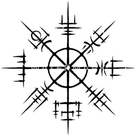 Nordic Compass Design, Nordic Compass Tattoo Design, Viking Compass Tattoo Design, Half Sleeve Tattoos Wolf, Just Breathe Tattoo, Viking Compass Tattoo, Viking Rune Tattoo, Nordic Compass, Celtic Tattoos For Men