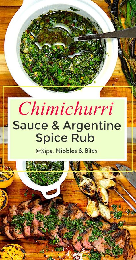 Argentine Recipes, Grilling Steak, Chimichurri Sauce Recipe, Healthy Grilled, Chimichurri Recipe, Latin American Recipes, Marinade Sauce, Chimichurri Sauce, Lining Up