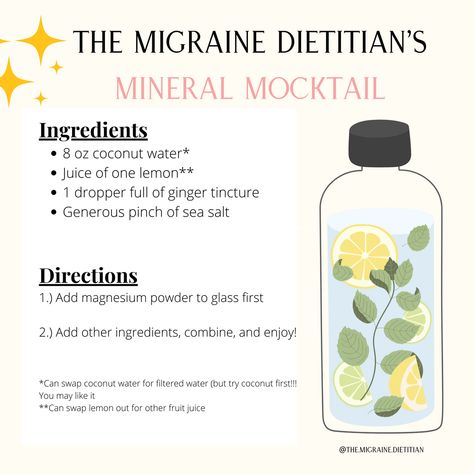 Kelli | Migraine Nutrition on Instagram: “✅ Save this recipe!!! ✅I​​​​​​​​ ​​​​​​​​ This blend is my go-to when I’m in a flare and am trying to get ahead of migraine. I’ll have it…” Migraine Diet Plan, Migraine Remedies, Adrenal Cocktail, Migraine Diet, Chronic Migraines, Migraine Relief, At Home Workout Plan, Migraine, Mocktails