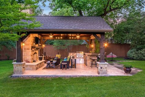 50 Outdoor Dream Kitchens Design Per Patio, Gazebo Plans, Backyard Barbeque, Grill Area, Outdoor Pavilion, Backyard Gazebo, Backyard Pavilion, Backyard Kitchen, Outdoor Kitchen Patio