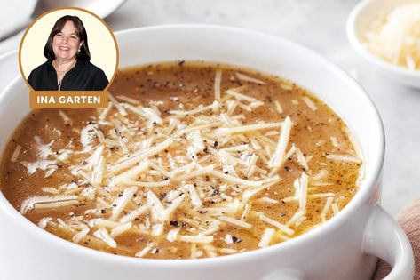 I Tried Ina Garten's French Onion Soup Recipe | Kitchn Cauliflower Toast Recipe, Ina Garden, Classic French Onion Soup, Onion Soup Recipe, French Onion Soup Recipe, Soup Appetizers, Onion Soup Recipes, Ina Garten Recipes, Quick And Easy Soup