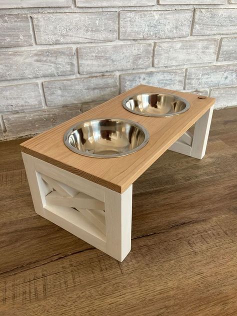 Diy dog bowl stand