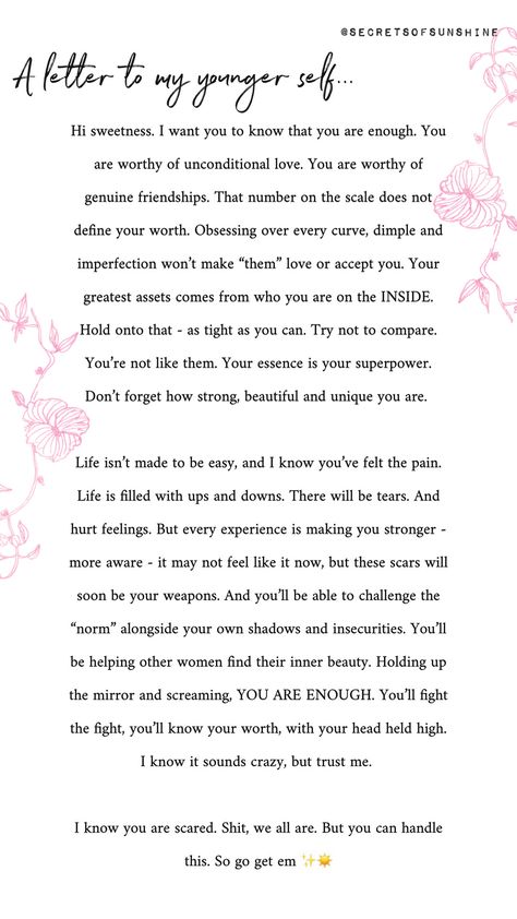 Quotes To My Younger Self, A Letter To Younger Self, Letter For Younger Self, Tell My Younger Self Quotes, A Message For My Younger Self, Letter To My Older Self, Letters To My Younger Self, Letter For My Self, Letter To My Younger Self Quotes