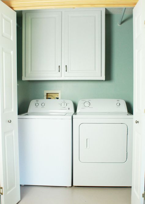 How to Make Your Laundry Closet Feel Like A Laundry Room Dark Laundry, Small Laundry Closet, Laundry Closet Makeover, Bathtub Cover, Stylish Laundry Room, Hallway Closet, Tiny Closet, Laundry Room Closet, Laundry Room Inspiration