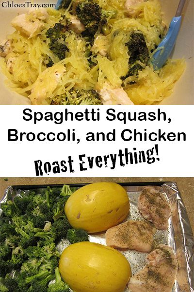 Spaghetti Squash, Broccoli and Chicken – Chloe's Tray Spaghetti Squash Broccoli, Heathy Eats, Easy Sheet Pan Dinner, Broccoli And Chicken, Spaghetti Squash Recipes Healthy, Sleeve Recipes, Veggie Ideas, Arbonne Nutrition, Fall Produce