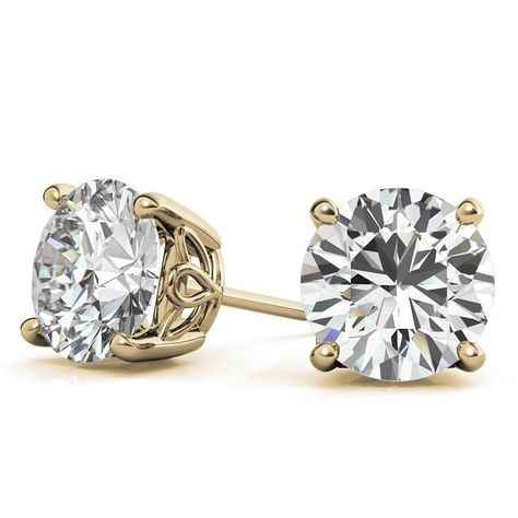 0.92Ct Brilliant Round Cut ideal VVS1 Conflict Free Gemstone Solitaire Genuine Moissanite Classic Designer 10K 14K 18K Solid Gold Stud Earrings With Push Back Minimalist Wedding Bridal Earrings For Women Antique Diamond Earrings, Round Cut Diamond Earrings, Stud Earrings Wedding, White Gold Earrings Studs, Minimalist Earrings Studs, Cut Earrings, Solitaire Earrings, Minimalist Studs, Solid Gold Earrings