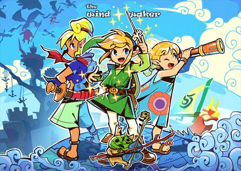 Wind Waker Zelda, Hyrule Castle, The Wind Waker, Little Misfortune, Wind Waker, Nintendo Art, Zelda Art, Legend Of Zelda Breath, Twilight Princess