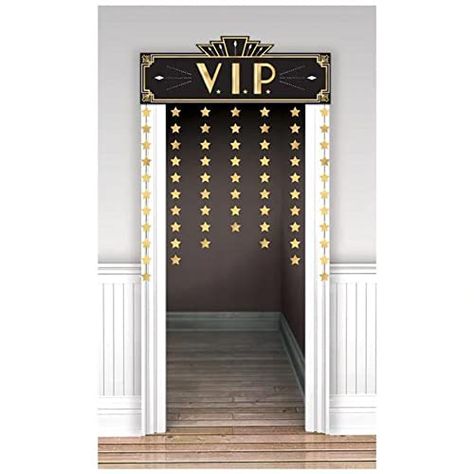 Hollywood Theme Party Decorations, Hollywood Decorations, Hollywood Glam Decor, Beaded Door Curtains, Hollywood Party Theme, Stylish Doors, New Year's Party Decorations, Hollywood Theme, Prom Decor