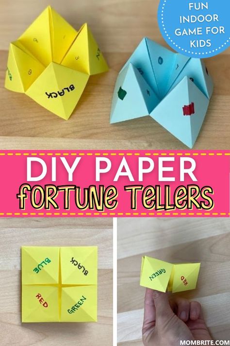 Mini Society Ideas, Fortune Teller Paper Ideas, Paper Craft Games, Paper Fortune Teller Ideas, Fortune Teller Game, Origami Fortune Teller, Paper Games For Kids, Fortune Teller Paper, Old Fashioned Games