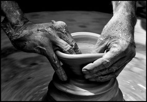 The Beauty Of Becoming The Potter's Hand, Working Hands, Hand Photography, Hands Holding, Ceramic Clay, Manado, Garden Sculpture, Art Photography, Wheel