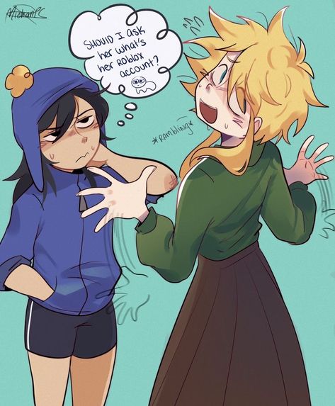 Fem Creek South Park, Fem Craig Tucker, South Park Ships Fanart, Creek And Style, Creek R34 South Park, Genderbend Creek, Genderbent South Park, Creek Fanart South Park, South Park Creek Fanart