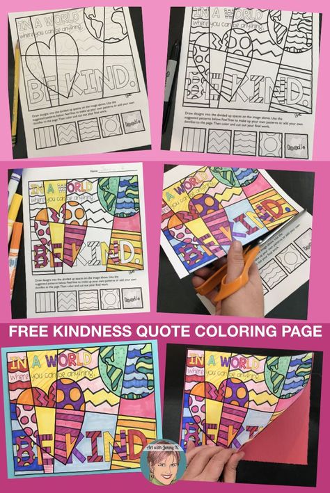 Pink Shirt Day Art, Pink Shirt Day Activities For Kids, Learning Pods, Kindness Club, Pink Shirt Day, Art With Jenny K, Teaching Kindness, Elementary Art Rooms, Visual Journals