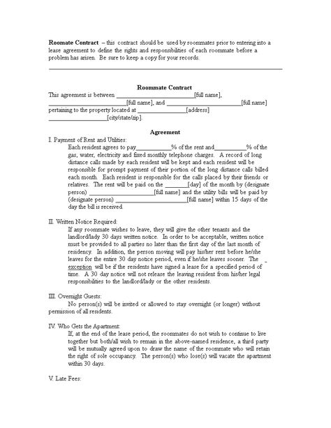 Roommate Contract, Roommate Agreement, Rights And Responsibilities, Lease Agreement, Air Bnb, Contract Template, Being A Landlord, House Ideas, To Create