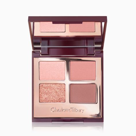 Charlotte Tilbury Eyeshadow, Neutral Smokey Eye, Luxury Palette, Pink Eyeshadow Palette, Pillow Talk Lipstick, Pink Eyeshadow Look, Rose Eyeshadow, Batons Matte, Gold Eyeshadow