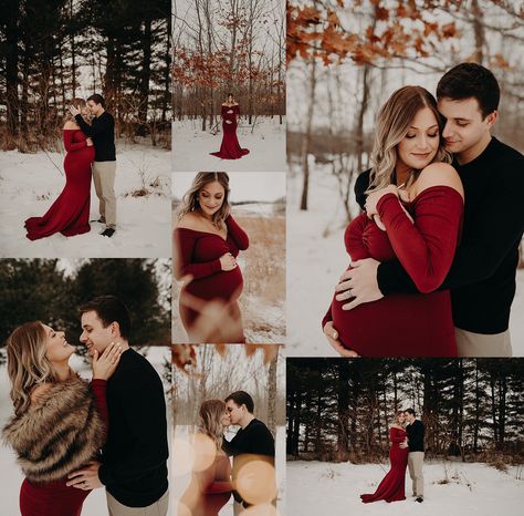 Maternity Outfit Ideas Winter, Maternity Photos Winter, Snow Maternity Photos, Maternity Christmas Pictures, Winter Pregnancy Photoshoot, Christmas Pregnancy Photos, Winter Maternity Pictures, Winter Maternity Shoot, Maternity Photography Winter