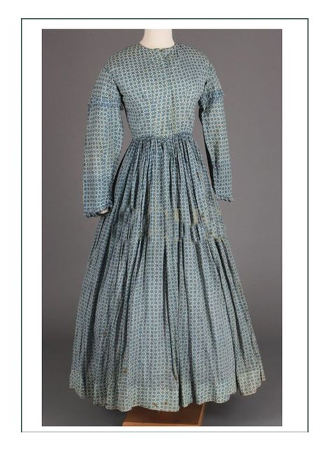 Fiona Buker, 1866 Pioneer Girl Fashion History 1850s Dress Simple, 1860s Dresses, Pioneer Dress, 1850s Fashion, Old Dress, 1860 Fashion, 19th Century Clothing, Dress Ruffles, 1800s Fashion