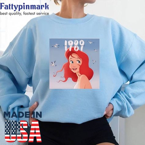 1989 Ariel Shirt, Ariel's Version Shirt, Disney Comfort Colors, 1989 Eras Shirt, Princess Party, Ariel Mashup, Scuttle, Little Mermaid Gift Check more at https://fattypinmark.com/product/1989-ariel-shirt-ariels-version-shirt/ Ariel Shirts Vinyl, Disney Princess Sweatshirt, Little Mermaid Disneyland Shirts, Little Mermaid Gifts, Ariel Tshirt, Ariel Necklace, Mermaid Gifts, Princess Party, Ariel