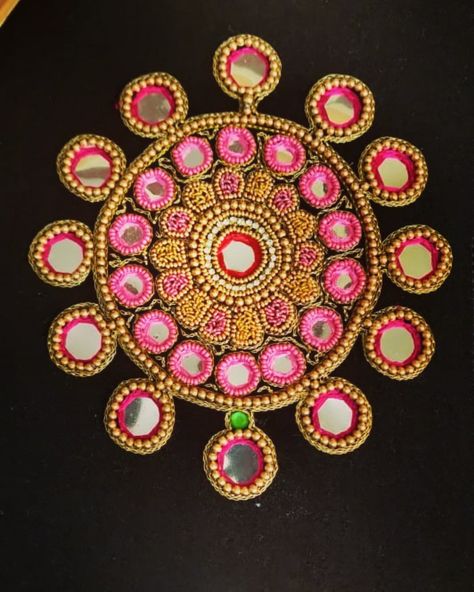 Mirror Work Motif, Kutch Motifs, Pink Blouse Design, Liquid Embroidery, Embroidered Canvas Art, Month Quotes, Acrylic Rangoli, Aari Design, Kutch Work Designs