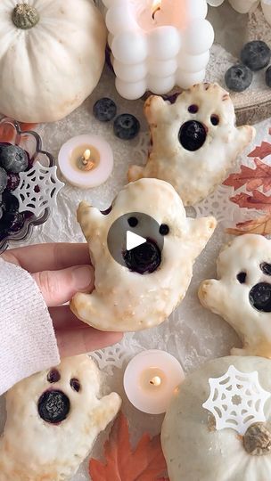 103K views · 825 reactions | BOO-berry Hand Pies👻 YAY or NAY?? Who wants one? Follow @thelittleblogofvegan for the best vegan recipes! 

Flakey puff pastry filled with a blueberry pie filling, topped with delicious lemon glaze! 😍 Spooky & DELICIOUS! You’ll LOVE them! Vegan, easy, only 6 ingredients! 

👻COMMENT ‘GHOST PIE’ and I’ll DM you the recipe link!! Or just head to my site! 

—> Get the recipe on my website: thelittleblogofvegan.com 
Type ‘Vegan Blueberry Ghost Hand Pies’ in the search bar of my site.
You can also click the link in my IG bio to head directly to my website! 

#puffpastry #booberry #handpies #halloweenfood #spookytreats #halloweenbaking #puffpastryrecipes #blueberry #ghosts | The little Blog of Vegan | Marco Cutini · Gnomes and Fairies Halloween Hosting, Boo Berry, Puff Pastry Filling, Blueberry Pie Filling, Ig Bio, Halloween Food Treats, Vegan Blueberry, 2024 Halloween, Halloween Baking