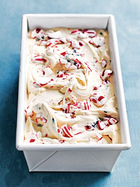 Candy Cane And Brownie Ice Cream | Donna Hay Bourbon Syrup Recipe, Christmas Ice Cream, Delicious Christmas Desserts, Brownie Ice Cream, Donna Hay, Ice Cream Ingredients, Kid Desserts, Coconut Ice Cream, Italian Christmas