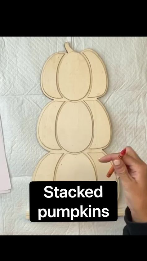 DIY Stacked Pumpkin Decor using Dollar Tree Vinyl #pumpkins #leopard #hellofall | By Chalk It Up Fancy Stacked Pumpkin Signs Wooden Painted, Painted Stacked Pumpkins On Wood, Wooden Stacked Pumpkins, Hobby Lobby Stacked Pumpkins, Hobby Lobby Stacked Wooden Pumpkins, Hobby Lobby Pumpkin Crafts, Painted Stacked Pumpkins, Dollar Tree Wooden Pumpkins, Stacked Pumpkins Painting