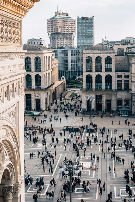 View of Piazza del Duomo, in Milan, Italy, Lombardy Piazza Del Duomo, Hotel Motel, Posters Framed, Milan Italy, Image House, City Skyline, Framed Wall, Wall Art Home, Night Life