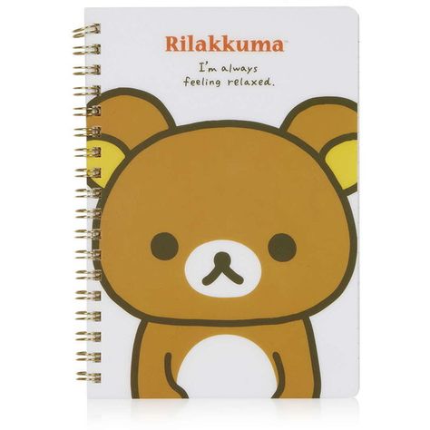 White Rilakkuma, Bear Ring, Binder Notebook, Kids Notebook, Cute Notebooks, Cute School Supplies, The Notebook, Belt Purse, Rilakkuma