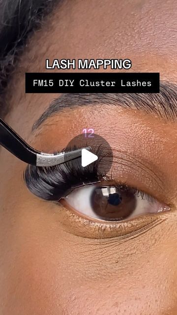 WHOLESALE | PRIVATE LABEL | DIY CLUSTER LASHES on Instagram: "Do my Wispy home lash extensions by “FM15 DIY Cluster Lashes”. Lash map : 16 14 12 10 10 . D curl . Shop link in Bio 🛍️🛍️" Eyelash Mapping Lash Extensions, Cluster Lash Mapping, Wispy Lash Map, Cluster Map, Home Lash Extensions, Lash Map, Cluster Lashes, Labels Diy, Wispy Lashes