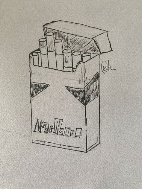 Box Of Ciggarates Drawing, Ciggerate Box Drawing, Ciggaretes Draw, Holding Ciggerate Reference Pose Drawing, Lighters Drawing, Ciggerate Drawing Easy, Ciggerate Draw, Smoker Drawings, Cigerattes Drawings