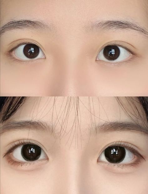 Circle Lenses Before And After, No Liner Eye Makeup, Ullzang Make Up, Puppy Beauty Face, How To Look More Pretty, Douyin Eyes, Natural Douyin Makeup, Dolly Eye Makeup, Puppy Liner