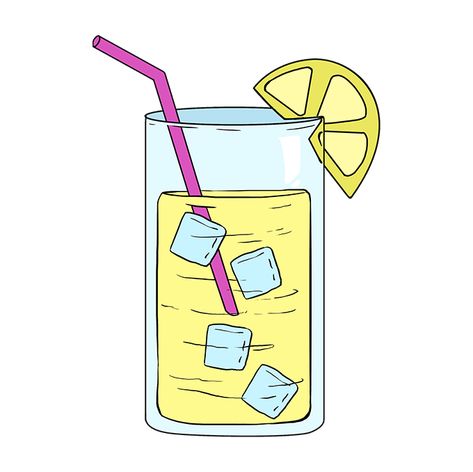 How to Draw Lemonade - Really Easy Drawing Tutorial How To Draw Lemonade, Lemonade Drawing Easy, Drink Drawing Easy, Simple Food Drawings, Lemonade Doodle, Lemonade Drawing, Lucy Drawing, Lemonade Art, Easy Horse Drawing