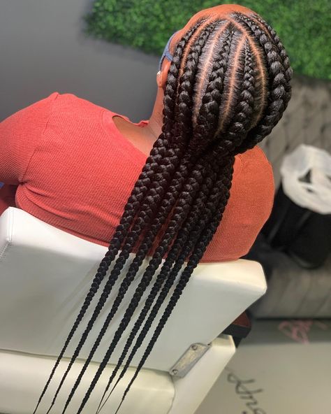 Happy Saturday 🤪 • • • • 7 Feed-In Braids • Link in Bio ✨ #feedin #feedinbraids #noknotbraids #beyoncebraids #braids #feedinstyles… | Instagram 8 Feed Ins Braids, 6-8 Feedin Braids, 7-8 Feedin Braids, 7-10 Feed In Braids, Curvy Feed In Braids, Feed In Braids 5-6, How To Do Feed In Braids Step By Step, 6 Feed In Braids, 6 Feed In Braids Hairstyles