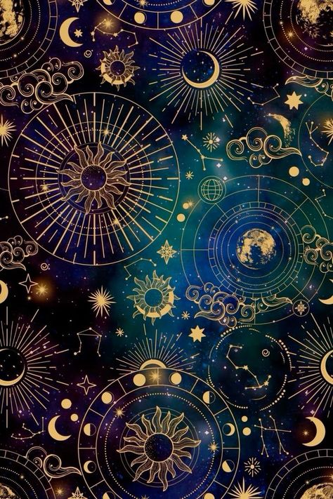 Aesthetic Wallpaper Astrology, Aesthetic Astrology Wallpaper, Space Wallpaper Aesthetic, Dates Aesthetic, Horoscope Signs Dates, Astrology Aesthetic, Sun Moon And Stars, Moon And Stars, Sun Moon