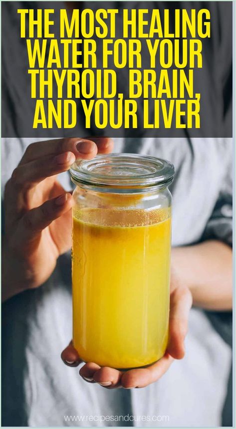 The Most Healing Water for Your Thyroid, Brain, and Liver Healing Water, Cooking With Turmeric, Healing Waters, Natural Antibiotics, Diy Remedies, Thyroid Health, Natural Therapy, Liver Health, Natural Diy