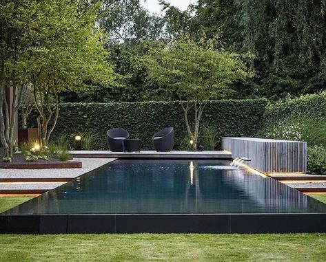 Tropical Pools, Pool Landscape Design, Pool Lights, Reflecting Pool, Contemporary Apartment, Dream Pools, Have Inspiration, Swimming Pool Designs, Garden Pool