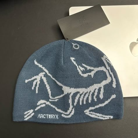 Arc'Teryx Bird Head Toque Beanie Hat Moonlit/Lucent (Blue) Cool Beanies, Bird Head, Blue Beanie, Fibres Textiles, Mode Inspo, Cool Hats, Workout Accessories, Mode Vintage, Logo Color