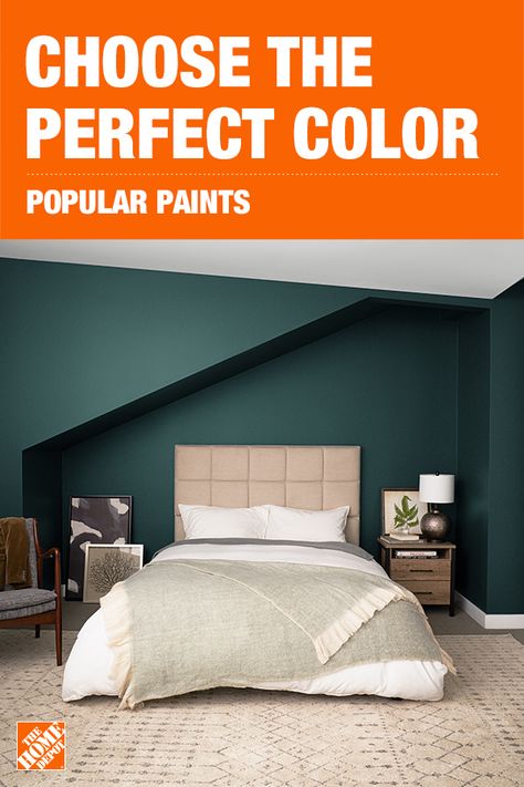 Bedroom Painted All One Color, Home Depot Paint Colors, Home Depot Paint, Popular Paint Colors, Best Paint Colors, Bedroom Paint Colors, Paint Colors For Living Room, Bedroom Paint, Living Room Colors