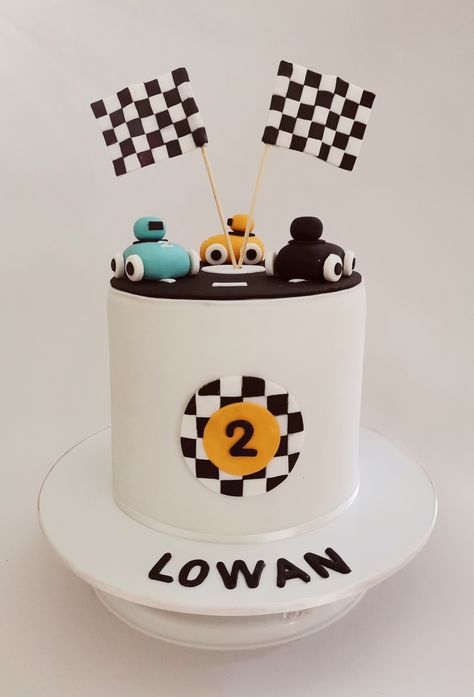 2year Birthday, 4th Birthday Party For Boys, Second Birthday Cakes, 2nd Birthday Party For Boys, Cars Birthday Cake, Car Nursery, Car Birthday Theme, Car Theme, Simple Cake Designs