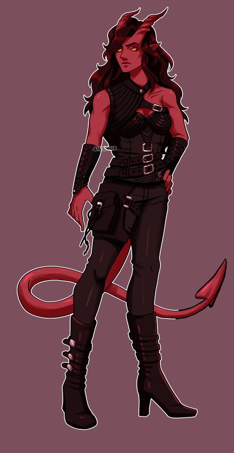 Tiefling Rogue, Tiefling Female, Dnd Tiefling, Fire Magic, Female Demons, Dungeons And Dragons Characters, Dnd Art, D&d Dungeons And Dragons, Modern Fantasy