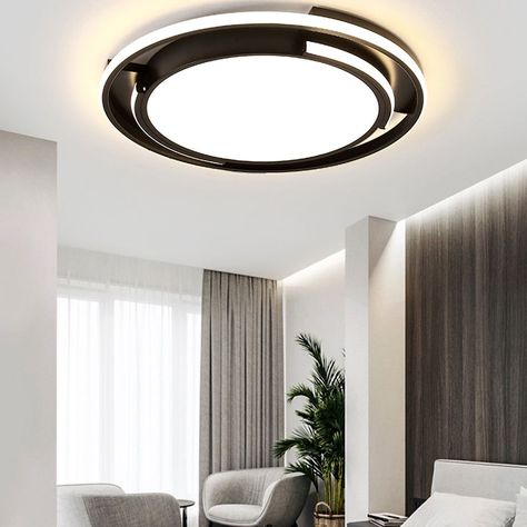 Dimmable Led Ceiling Lights, Celing Light, Round Led Ceiling Light, Round Ceiling Light, Led Design, Adjustable Lamps, Bedroom Black, Light Style, Bedroom Ceiling Light