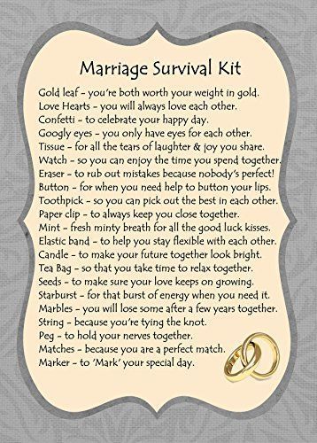 Marriage Survival Kit Ideas, Marriage Survival Kit, Honeymoon Gift Baskets, Survival Kit Ideas, Wedding Survival Kits, 365 Jar, Marriage Retreats, Survival Kit Gifts, Honeymoon Gifts