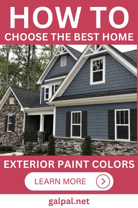 Behr House Colors Exterior, How To Paint Your House, Home Exterior Paint, Outside House Colors, 90s House, Home Paint Color, Best Exterior Paint, Outside Paint, Paint Your House