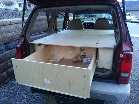 Ford Expedition Camper Conversion, Ford Explorer Camper Conversion, Ford Explorer Camping, Ford Explorer Accessories, Camper Furniture, Car Conversion, Auto Ford, Suv Camper, Suv Camping