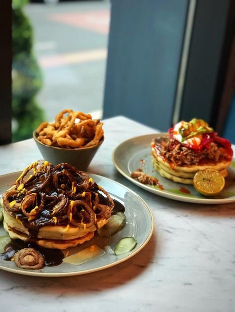 Launch of Stack and Still - pancakes galore! Best Brunch Dishes, Glasgow Food, Clean Foods, Pancake Day, Pub Food, Brunch Dishes, Best Places To Eat, Local Food, Clean Recipes