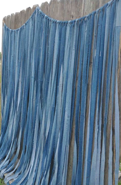 Denim Garlands — Shop — Windmill Country Threads Denim Themed Party Decorations, Denim Birthday Party Theme, Denim Party Theme, Denim Party Decorations, Denim Tablecloth, Denim Garland, Denim And Diamonds Party Decorations, Denim And Diamonds Theme, Denim Decorations